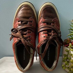 Vintage Women’s 8.5 Merrell Vesta Red Leather Sneakers